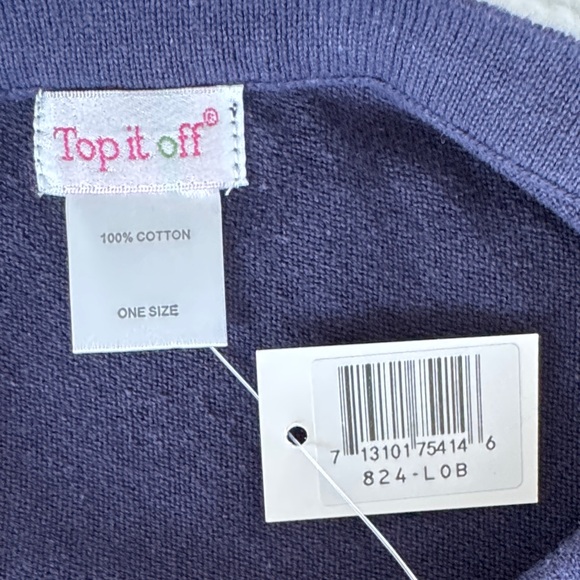 Navy Blue Lobster Scarf - Picture 2 of 3